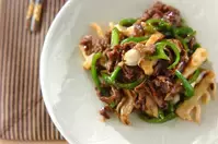 マイタケ入り青椒肉絲(チンジャオロース)
