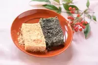 きなこ餅と黒ゴマ餅