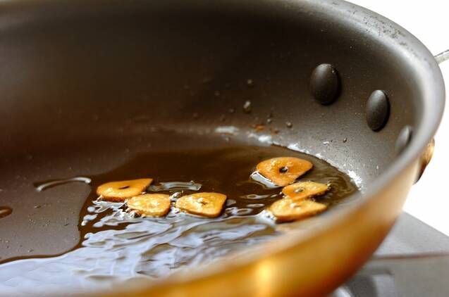 鯛のマスタード焼き菜の花添えの作り方の手順4