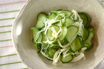 サキイカとキュウリの酢の物