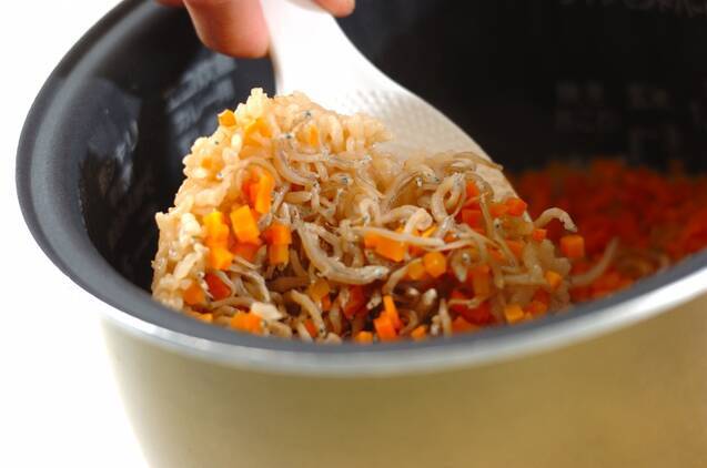 さっぱりジャコの炊き込みご飯の作り方の手順3