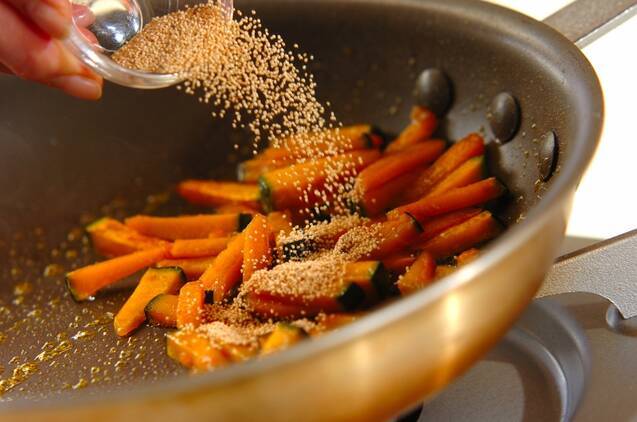 カボチャのキンピラの作り方の手順3