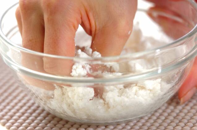 栗きんとんの白玉しるこの作り方の手順2