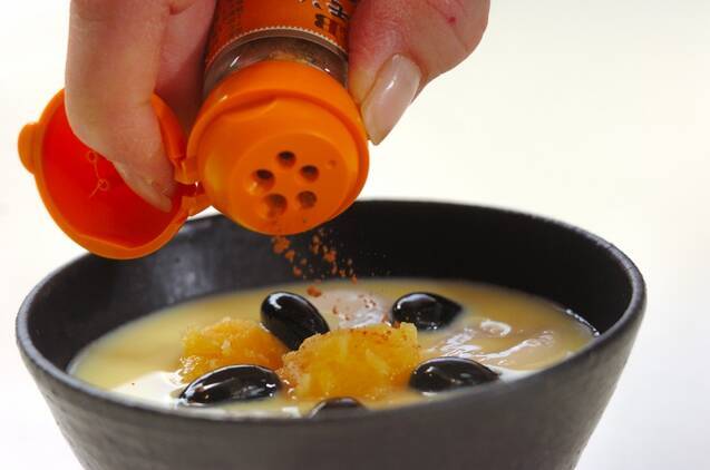 栗きんとんの白玉しるこの作り方の手順5