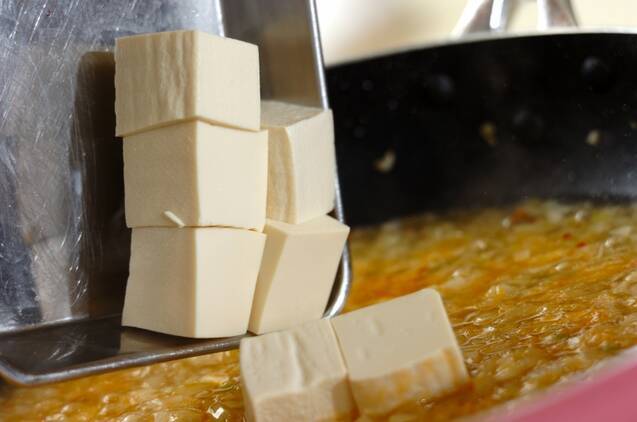 エビと豆腐のチリソースの作り方の手順6