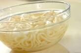 明太子マヨうどんの献立の下準備1