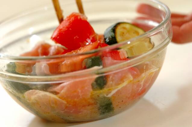 明太子マヨうどんの献立の作り方の手順6