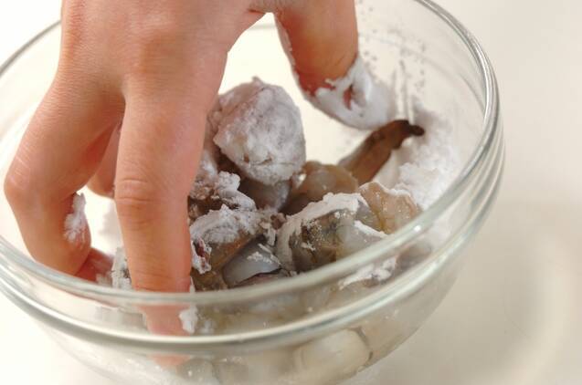 エビとキュウリののりとろろの作り方の手順2