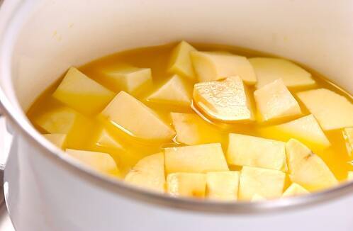 サツマイモの茶巾絞りの作り方の手順2