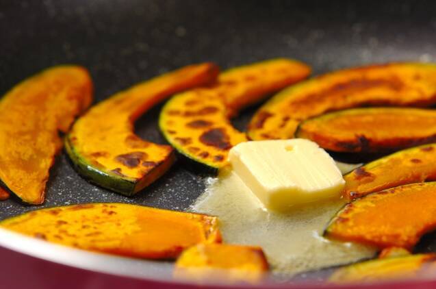 カボチャのガーリックバター焼きの作り方の手順3