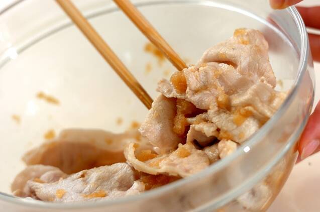 豚しゃぶをアレンジ 大根おろしのポン酢和え by保田 美幸さんの作り方の手順4