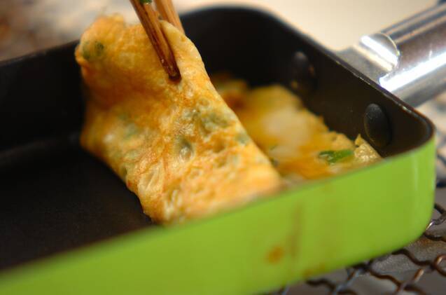 ユズコショウの卵焼きの作り方の手順3