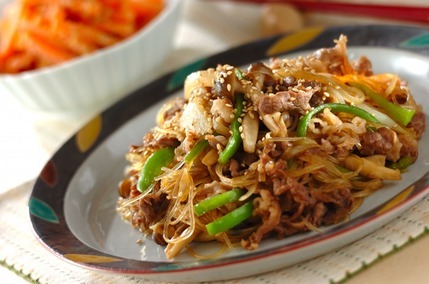 牛肉の甘辛炒め