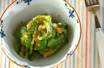 ピーマンの七味みそマリネ