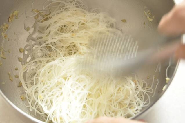 豚ニラビーフンの作り方の手順8