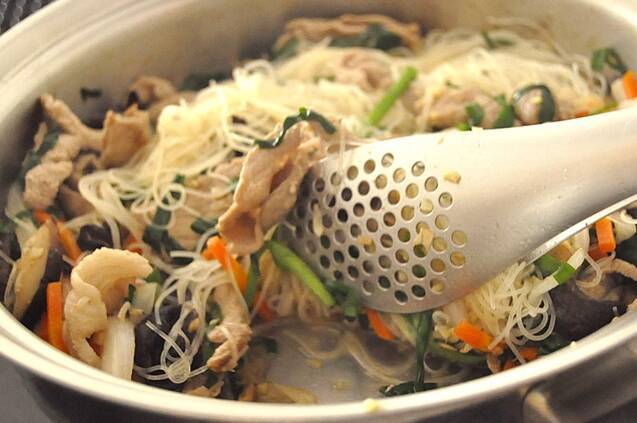 豚ニラビーフンの作り方の手順10