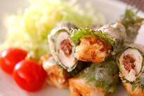 ささ身梅肉はさみ揚げ