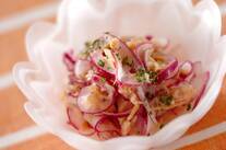 紫玉ネギとツナのマリネ