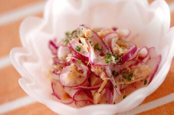 紫玉ネギとツナのマリネ