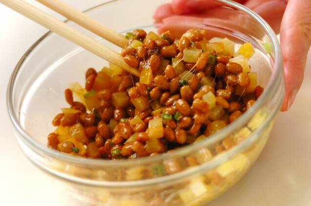 たくあん納豆の作り方の手順2