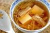 エノキと卵豆腐のスープの作り方の手順