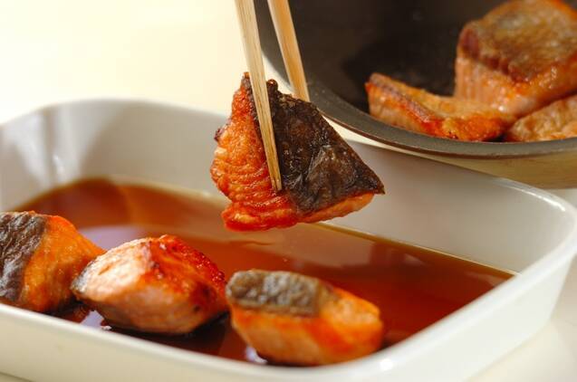 鮭の南蛮漬けの作り方の手順6