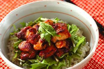 鶏肉のバター照り焼き丼