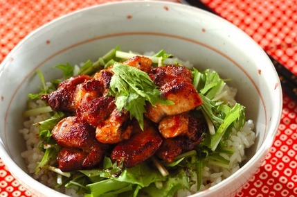 鶏肉のバター照り焼き丼