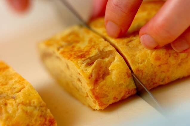 ナメタケの卵焼きの作り方の手順4