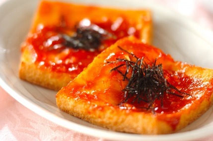 厚揚げコチュジャンソース焼き