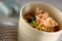 切干し大根とミツバの酢の物