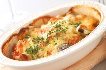 厚揚げとナスのグラタン