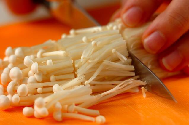 エノキのせ中華冷や奴の作り方の手順1