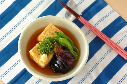 ナスと豆腐の揚げだし