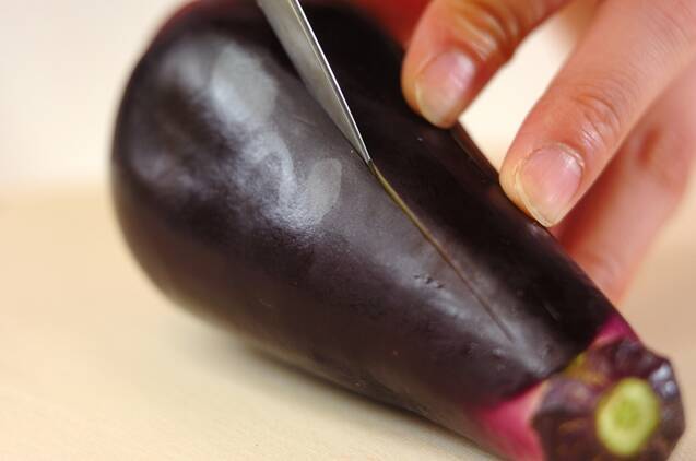 ナスと豆腐の揚げだしの作り方の手順2