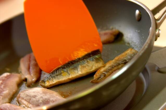 サンマのトマトグラタンの作り方の手順5