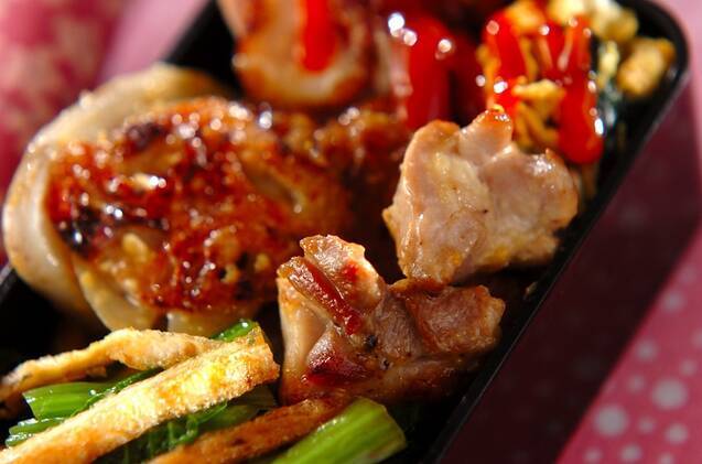 鶏とレンコンのみそ炒め