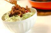 豚こまのショウガ焼き丼の作り方5
