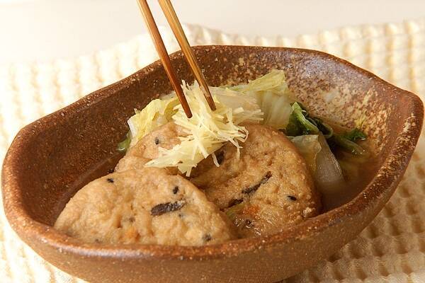 がんもどきと白菜のサッと煮の作り方の手順6