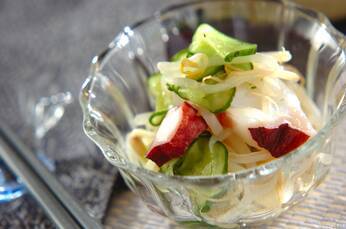 タコとキュウリの酢の物