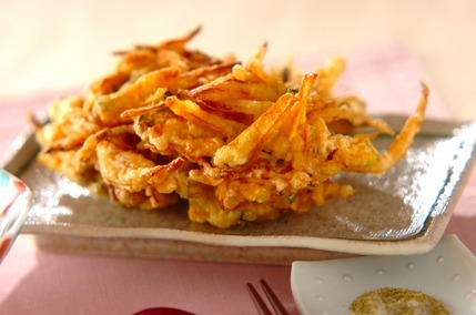 カボチャのかき揚げ