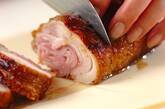 鶏ももロールのロティ風ローズマリー風味松の実添えの作り方6