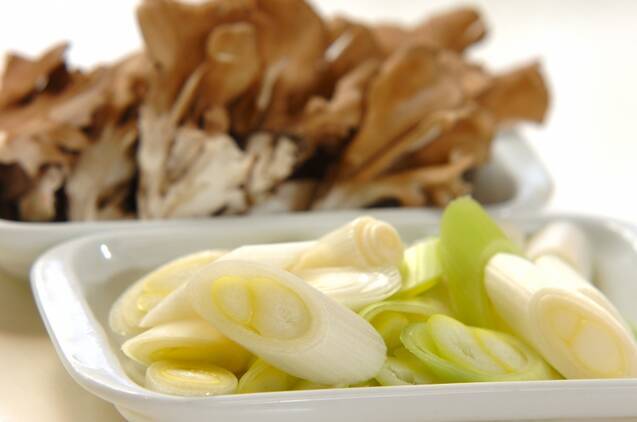 カボチャとふし麺のほうとう風の作り方の手順2