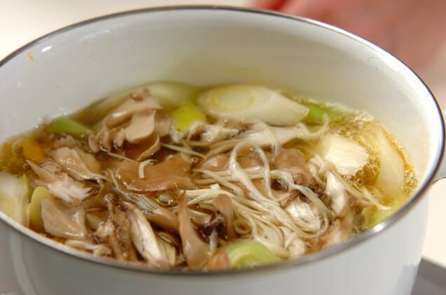 カボチャとふし麺のほうとう風の作り方の手順3