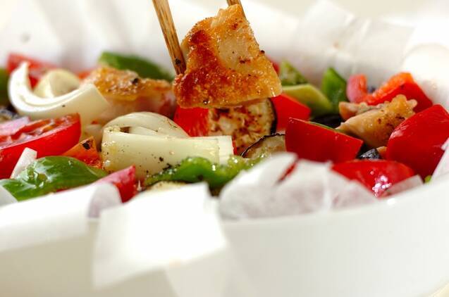 チキンと野菜のオーブン焼きハーブ風味の作り方の手順7