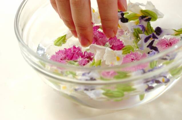 お花畑ババロアの作り方の手順1