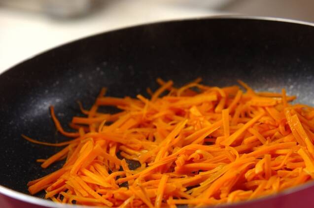 ニンジンのチヂミの作り方の手順2