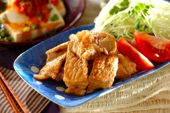 豚肉の甘辛ショウガ焼き