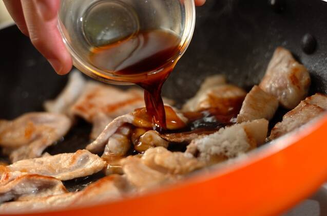 豚肉の甘辛ショウガ焼きの作り方の手順4