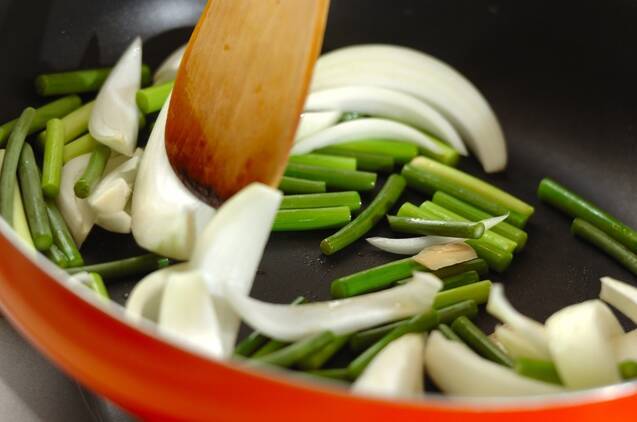 ウナギと豆腐の甘辛炒め煮の作り方の手順7